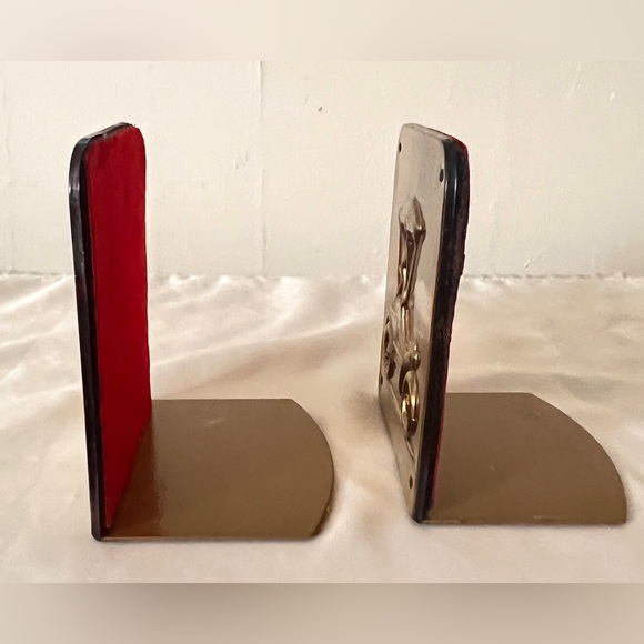 Vintage Car Bookends, Solid Brass, Antique Model T, Gifts for Him 5”L x 3”D - Picture 6 of 7